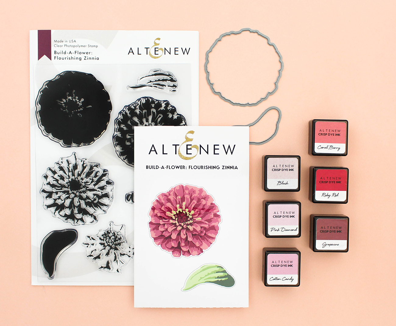 Altenew Build-A-Flower: Flourishing Zinnia Blog Hop + Giveaway @altenew @ziniaredo #altenew #ziniaredo #stamping #stamps #cardmaking #papercrafting